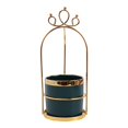 thumbnail image 2 of Organizador de Utensilios de cocina Perfecl Tarro Contenedor Estante Almacenamiento Borde Dorado, 2 of 7