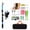 Blue, variant on Fishing Pole Set Full Kits With Telescopic Fishing Rod And Spinning Reel Baits Hooks Travel Pole Set Bait, hook, tackle set