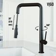 thumbnail image 3 of VIGO Parsons Single Handle Pull-Down Sprayer Kitchen Faucet in Matte Black, 3 of 14