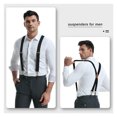 thumbnail image 5 of Qcwqmyl Adult Suspenders for Men with 4 Swivel Hooks Groomsmen Mens Work Suspenders Heavy Duty, 5 of 6
