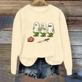 thumbnail image 2 of Chandail à Capuche pour Femmes Imprimé Lettre Col Rond Haut Doux Confortable Décontracté Manches Longues pour Automne Hiver Mode, 2 of 3