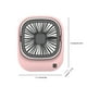 thumbnail image 2 of Ventilador portátil Ounissouiy de mano bajo ruido 2 engranajes USB con soporte refrigeración de verano Electrodomésticos Rosado, 2 of 6
