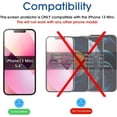 thumbnail image 2 of Protector de pantalla AmFilm Glass compatible con iPhone 13 Mini, 2 of 6