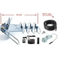 thumbnail image 4 of PBD Outdoor Digital Amplified HDTV Antenna, 150 Mile Motorized 360 Degree Rotation, Wireless Remote Control, 59FT RG6 Coax Cable, Coaxial Grounding Block, UHF VHF 1080P 4K, Support 2 TVs, 4 of 8