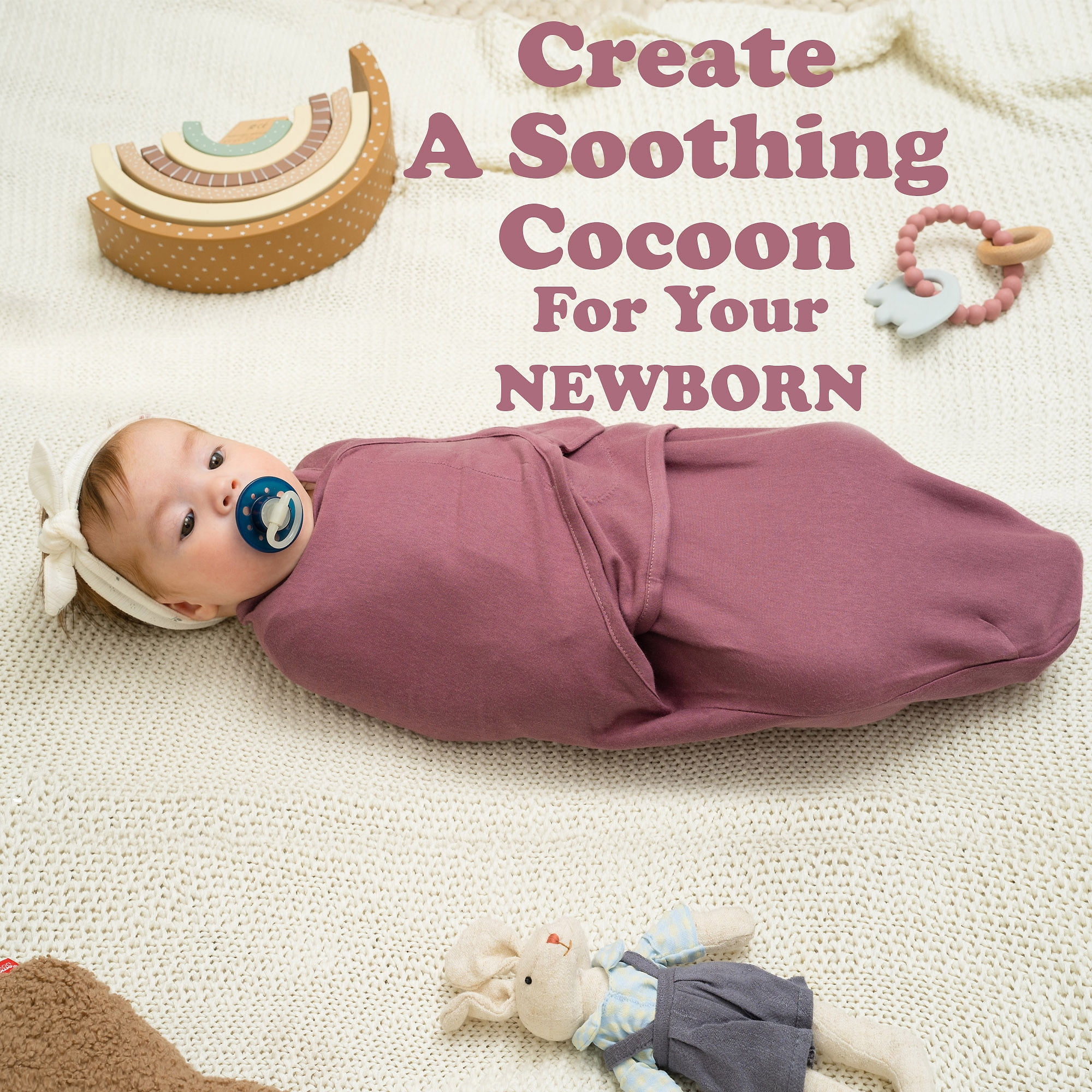 Baby Swaddles for Newborns - 4 Pack Baby Swaddles for 0-3 Months - Baby Swaddle Sleep Sack