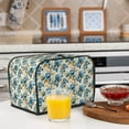 thumbnail image 6 of Honeii Vintage Blue Flowers Print 2 slice Toaster Cover, Two Slice Toaster Dust-proof Cover For Kitchen Small Appliance and Fingerprint Protection, 6 of 7