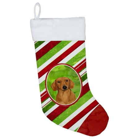 Carolines Treasures LH9222-CS Dachshund Candy Cane Holiday Christmas Christmas Stocking LH9222 Large multicolor