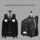 thumbnail image 5 of Mochila rodante GUANGJUYUAN para adultos de 55 litros con ruedas, color negro, 5 of 8