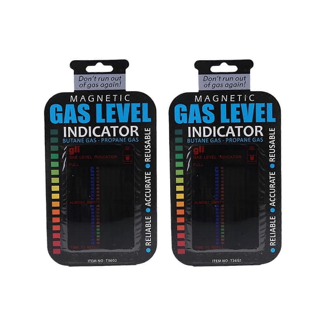 2Pcs Magnetic Gas Tank Level Indicator Reusable Meter With 22 Level Scale For BBQ Tank Monitoring