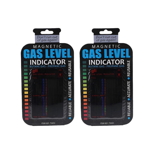 2Pcs Magnetic Gas Tank Level Indicator Reusable Meter With 22 Level Scale For BBQ Tank Monitoring