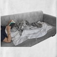 thumbnail image 6 of Hippo Soft Flannel Fleece Throw Blanket, Behemoth Animal Wearing Cowboy Hat Wild West Inspired Hand-Drawn Image, Cozy Plush for Indoor and Outdoor Use, 50" x 70", Black and White, by Ambesonne, 6 of 6