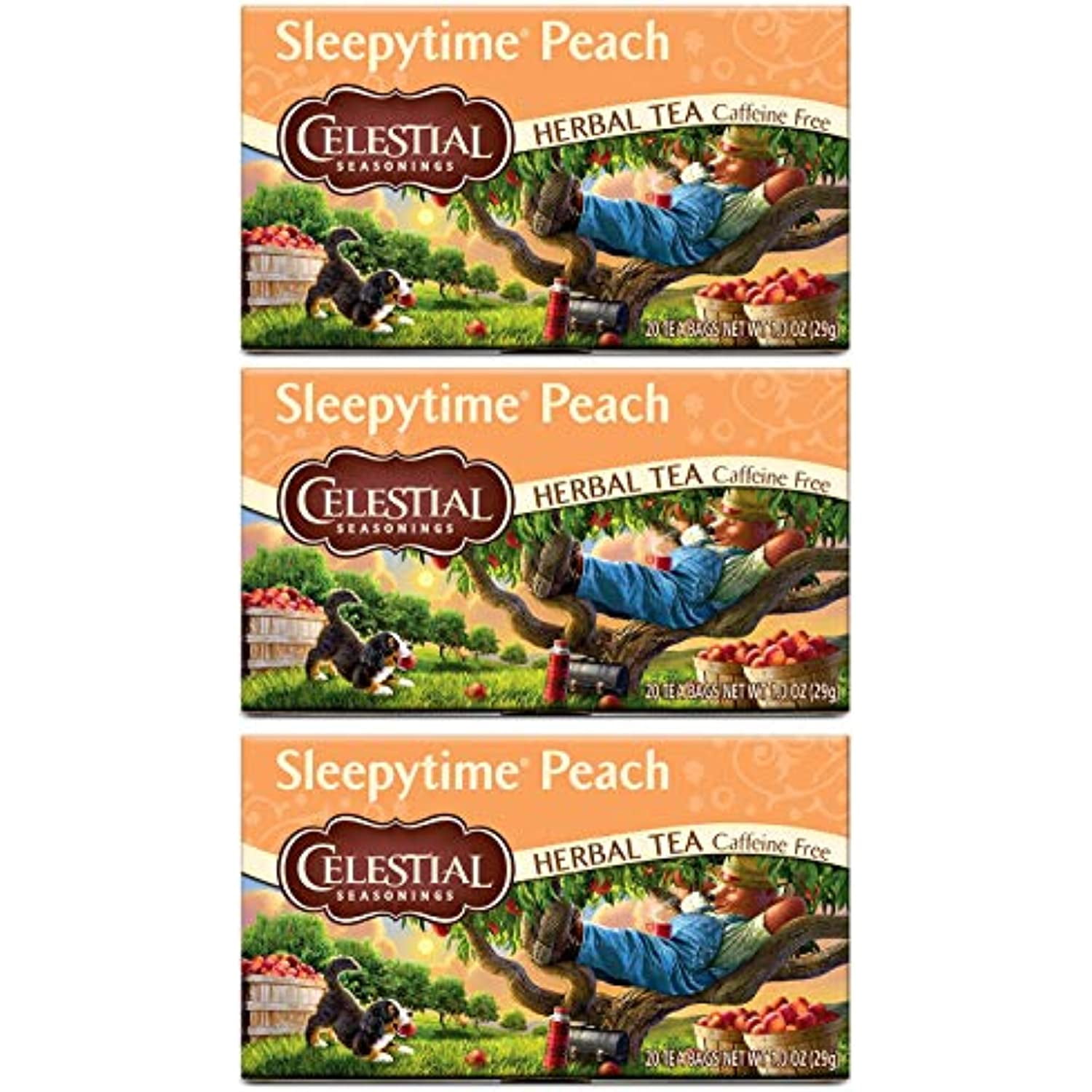 Celestial Seasonings Herbal Tea Sleepytime Peach (3 Pack)