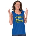 thumbnail image 3 of Finish Strong Bible Scripture Quote Plus Size Graphic Tank Top Brisco Brands 3X, 3 of 5