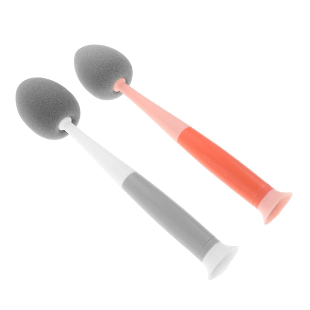 ADDHAT 2Ud Esponja Limpiadora Para Y Con Mango Largo Desmontable Para Uso En Casa Color Surtido