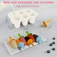 thumbnail image 3 of Silicone 6 Pcs Réutilisables pour Tout-Petits avec Bâtons Faits Maison pour Enfants, 3 of 5