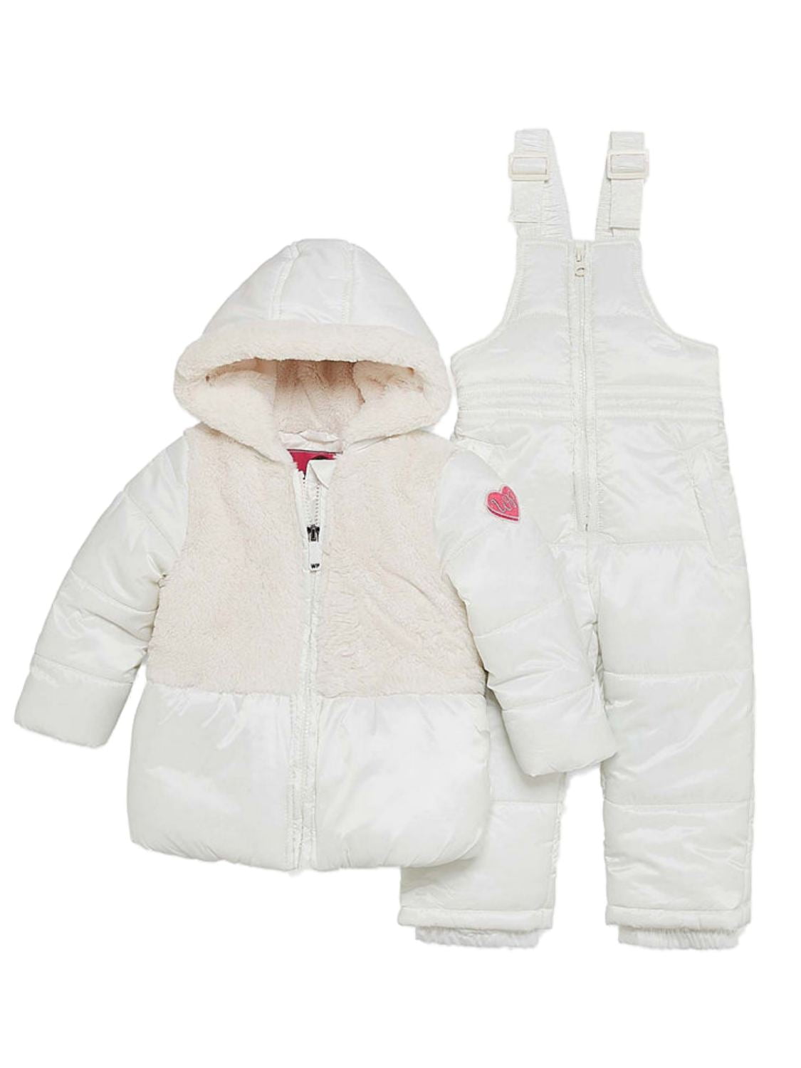 White baby girl snow suit size newborn Girls' Clothing (024 Months