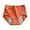 Dark Orange, variant on PERZOE Women Panties Women Panties Leak Proof High Waist Solid Color Heightened Front Crotch Close Fit Hip Lift Period Underwear Menstruation Panties for Daily Wear