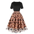 thumbnail image 1 of Birdeem Robe d'Été Confortable Aguichant Mode à Fermeture Éclair Manches Courtes Col Rond pour Femmes, 1 of 11