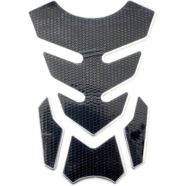 Pegatinas para depósito de moto Jormftte, universales, 14 x 19 cm, color negro