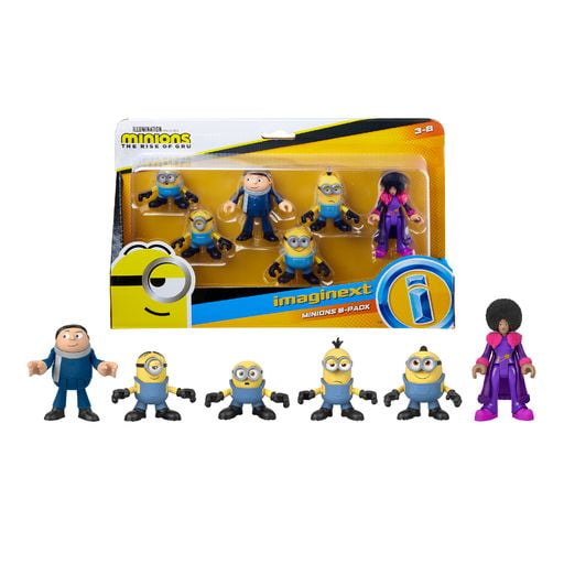 Imaginext Minions Figure Pack With 6 Characters For Kids Ages 3 8 Years Walmart Com Walmart Com