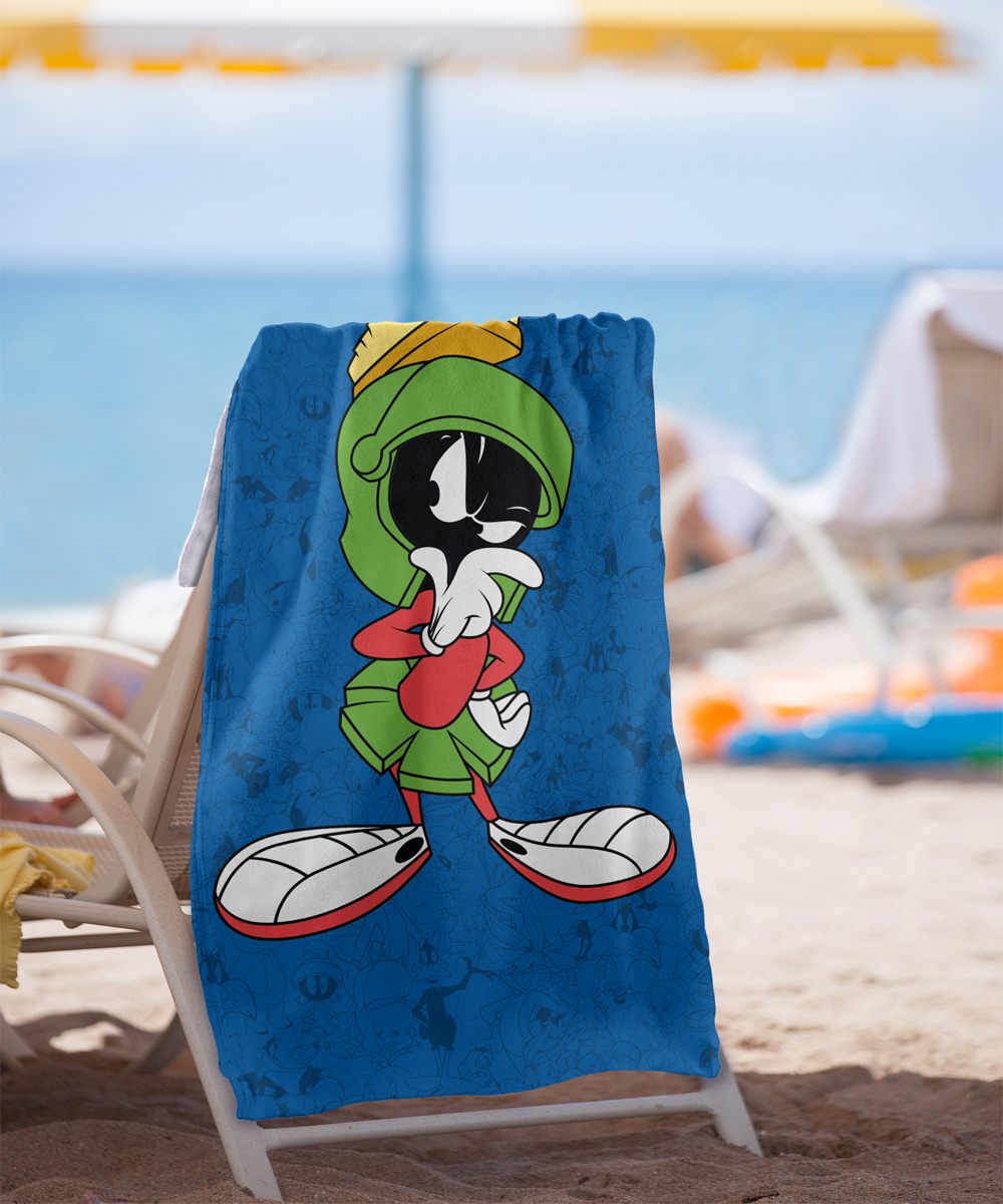 Looney Tunes Beach Towel, 30"x60" Marvin Character Beach Towel