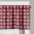 thumbnail image 3 of Ambesonne Prehistoric Country Valance Pack of 2, National Stars, 54"X12", Cream Navy Red, 3 of 5