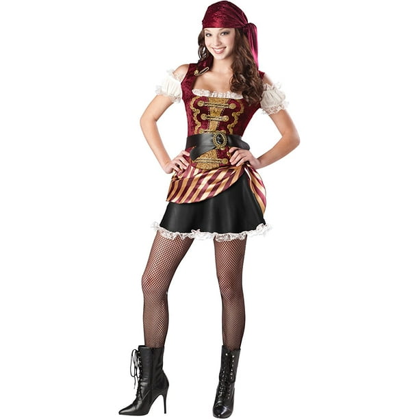 Costume de Jeune Fille de Pirate, Moyen (14-15 Ans)