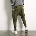 thumbnail image 4 of Japanese Solid Color Plus Size Harem Suspender Pants Youth Casual Trousers Mens Trousers, 4 of 4