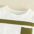 thumbnail image 4 of TAIAOJING Boys' Shorts Set Outfits Summer Toddler Boys Short Sleeve Patchwork Color Pocket Tops Shorts Two Piece Outfits Set For Kids Clothes For 2-3 Years, 4 of 9