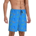 thumbnail image 2 of Sikiie Colorful Snake Mens Pajama Shorts, Lightweight Lounge Pant with Pockets Soft Sleep Pj Shorts for Men4X-Large, 2 of 6
