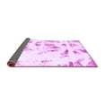 thumbnail image 2 of Ahgly Company Indoor Round Abstract Purple Modern Area Rugs, 5' Round, 2 of 4