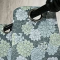 thumbnail image 2 of Ambesonne Succulent Grommet Curtain Single Panel, Green Cactus Flowers, 50"x60", Pale Green Sage Green, 2 of 5