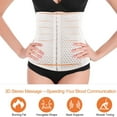 thumbnail image 4 of HONGLONG Women's Waist Trainer Corset Tummy Control Body Shaper with Adjustable Hooks Beige 5XL, 4 of 9