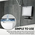 thumbnail image 4 of ToiletTree Products Shatter-proof Anti-Fog Shower Mirror Adjustable Shaving Mirror with Squeegee, 3" x 8.5", 4 of 8