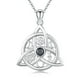 thumbnail image 1 of Collar de plata de ley 925 JUSTKIDSTOY con nudo de bruja, 1 of 7