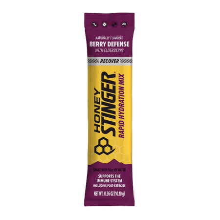 Honey Stinger RECOVER Rapid Hydration Mix - Berry Defense, Sports Nutrition (24 count)