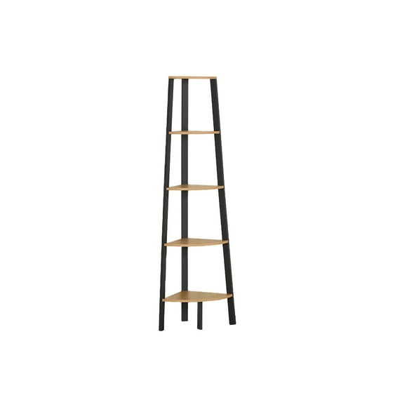 Librero Esquinero Organizador Ilios Innova L5E-Esq/Caf/GDX 5 Espacios Color Café
