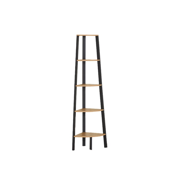 Librero Esquinero Organizador Ilios Innova L5E-Esq/Caf/GDX 5 Espacios Color Café