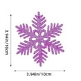 thumbnail image 3 of HongHeng 12Pcs Sparkling Glittered Plastic Snowflake Ornaments Christmas Tree Decorations, 3 of 6