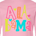 thumbnail image 4 of Inktastic Colorful Alabama State Long Sleeve Youth T-Shirt, 4 of 5