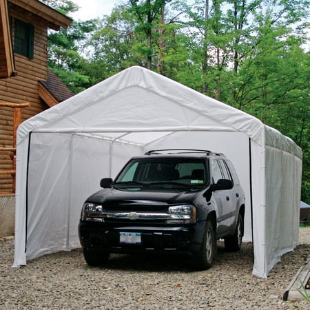 - ShelterLogic Super Max 12' x 20' White Canopy Enclosure Kit