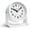 White, variant on Analog Alarm Clock, Silent Non-Ticking Quartz Movement, Battery-Operated with Snooze & On-Demand Light, Easy to Set Gentle Wake Bedside Desk Clock, Ideal for Home, Travel, Office