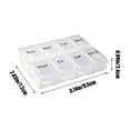 thumbnail image 3 of Yarino Large Weekly Pill Organizers 7 Day x 1, Mini Pill Boxes and Case with 7 Grids for Purse Multiple Compartments, 3 of 6