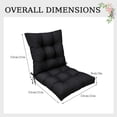 thumbnail image 2 of Eurhowing Waterproof Patio Rocking Chair Cushions 1-Piece, 3" Thick Outdoor Chair Cushion with Ties, Non-Slip Seat Pad for Garden Lawn Furniture, 1Pack, Black, 2 of 11