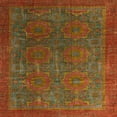 thumbnail image 1 of Ahgly Company Indoor Square Abstract Red Oriental Area Rugs, 5' Square, 1 of 6