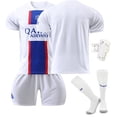 thumbnail image 1 of SWhite AMbappe 7 # Sergio Ramos 4 # Conjunto de uniformes de fútbol con protectores de calcetines y rodillas para niños y niñas Nuevo diseño Deporte Moda Equipo de fútbol Jersey Traje para esquí esquí Gafas de esquí, 1 of 1