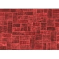 thumbnail image 1 of Ahgly Company Indoor Rectangle Patchwork Red Transitional Area Rugs, 6' x 9', 1 of 4