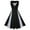 Black, variant on Fesfesfes Casual V-Neck Patchwork Print Dress Sleeveless Dress Women's Dresses