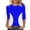Blue, variant on YUGYXL Summer Tops for Women Trendy 3/4 Sleeve Crew Neck Shirt Casual Color Block Blouse Tee Cotton Crewneck Pullover Blue L
