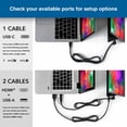 thumbnail image 3 of Monitor portátil SideTrak Solo Pro con triple pantalla táctil para computadora portátil | 2 pantallas LED independientes FHD 1080P de 15,6" | Compatible con PC y Chrome | USB-C o HDMI | Altavoces y mo, 3 of 5